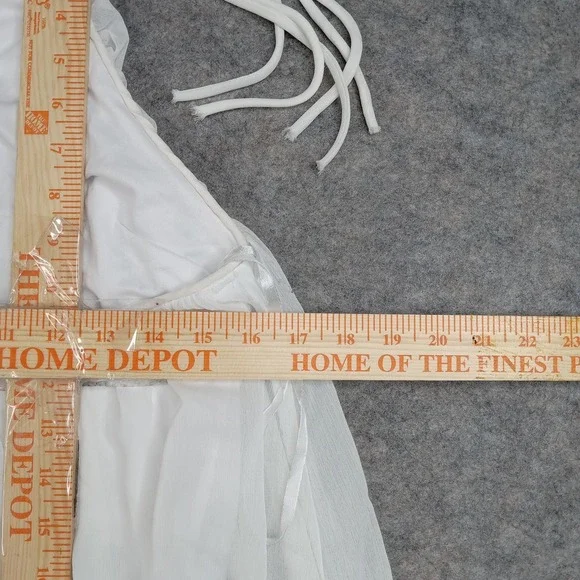 Charlotte Russe Dress Womens Medium White Halter Sundress Lined Polyester Summer - Picture 6 of 7